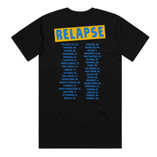 Berty Boy Relapse Black 2022 Summer/Fall Tour T-Shirt