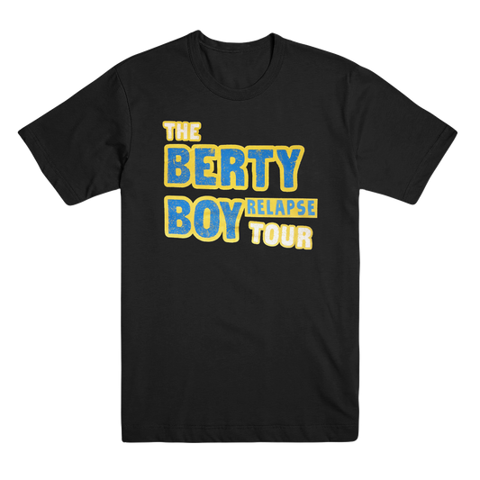 Berty Boy Relapse Tour T-Shirt (Winter/Spring 2022) - Black