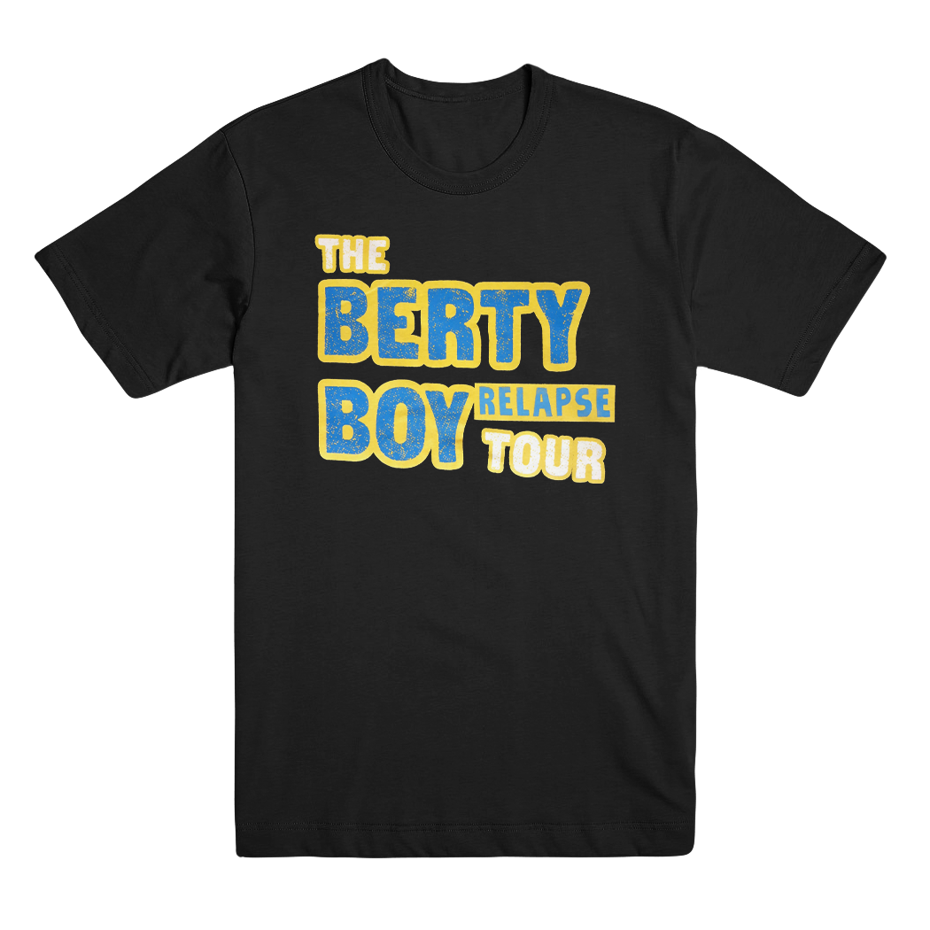 Berty Boy Relapse Tour T-Shirt (Summer/Fall 2022) - Black