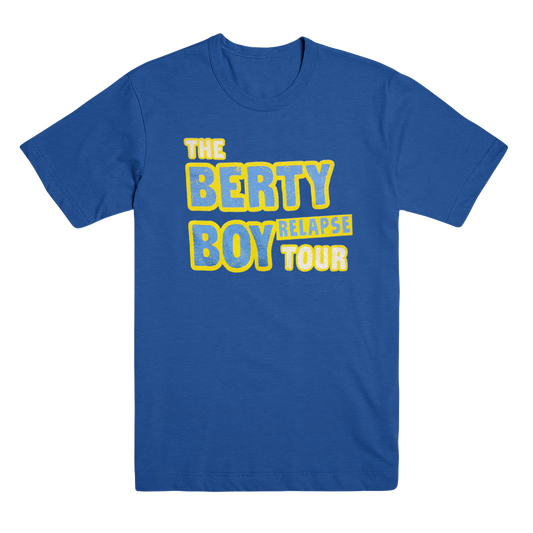 Berty Boy Relapse Tour T-Shirt (Winter/Spring 2022) - Blue