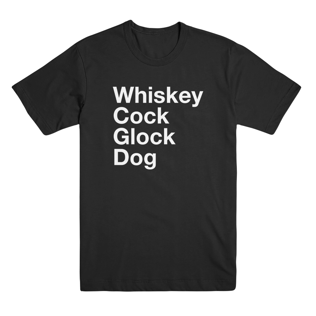 Whiskey Cock Glock Dog T-Shirt